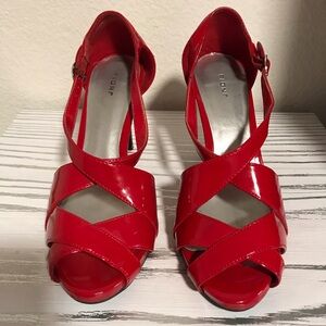 FIONI Clothing Bold Red Strappy Heels